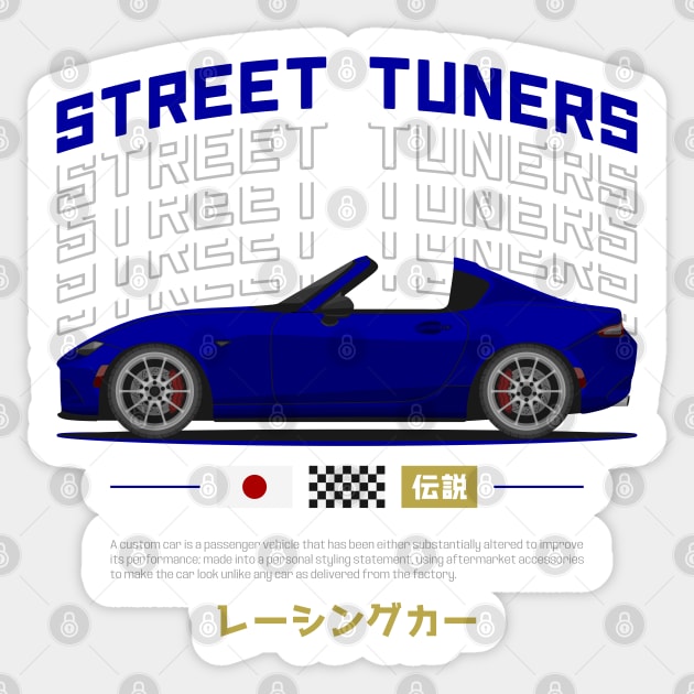 Tuner Blue ND Miata Roadster JDM Sticker by GoldenTuners